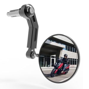 Oxford Premium Aluminium Bar End Mirror - Right Side | CNC Machined | 22mm Handlebars