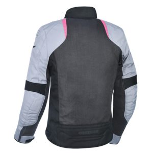 Alternative view of Oxford Iota 1.0 Air Women's Mesh Motorcycle Jacket - Black Grey Pink | CE Level AA Protection