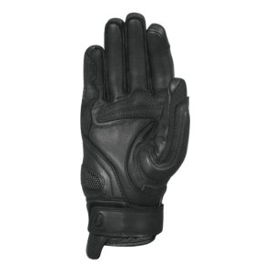 Alternative view of Oxford Hawker Black Leather Motorcycle Gloves - Men's Summer Adventure Gloves with Touchscreen & TPU Protection