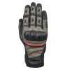 Oxford Hawker Brown/Black Leather Motorcycle Gloves - Men's Adventure Riding Gloves with Knuckle Protection