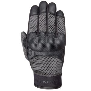 Oxford Spartan Air MS Motorcycle Gloves - Black/Grey Ventilated Summer Riding Gloves with Knuckle Protection