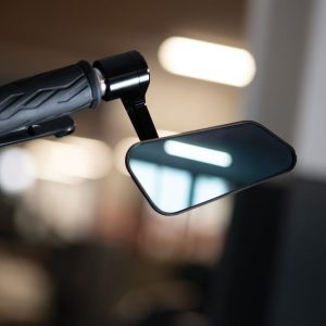 Alternative view of Oxford Horizon RIGHT Bar End Mirror - Premium Billet Aluminium with Anti-Glare Convex Glass for 22mm Handlebars