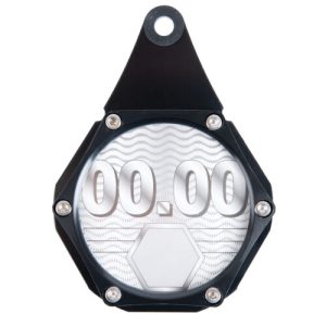 Oxford Hexagon Waterproof License Disc Holder - Black Aluminum with Universal Fit