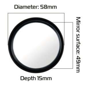 Alternative view of Oxford Convex Blind Spot Mirrors - Adjustable 49mm Safety Mirrors Pack of 2