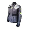 Octane Caroline Ladies High-Visibility Touring Motorcycle Jacket - Grey Fluo with 3M Scotchlite Reflective Technology